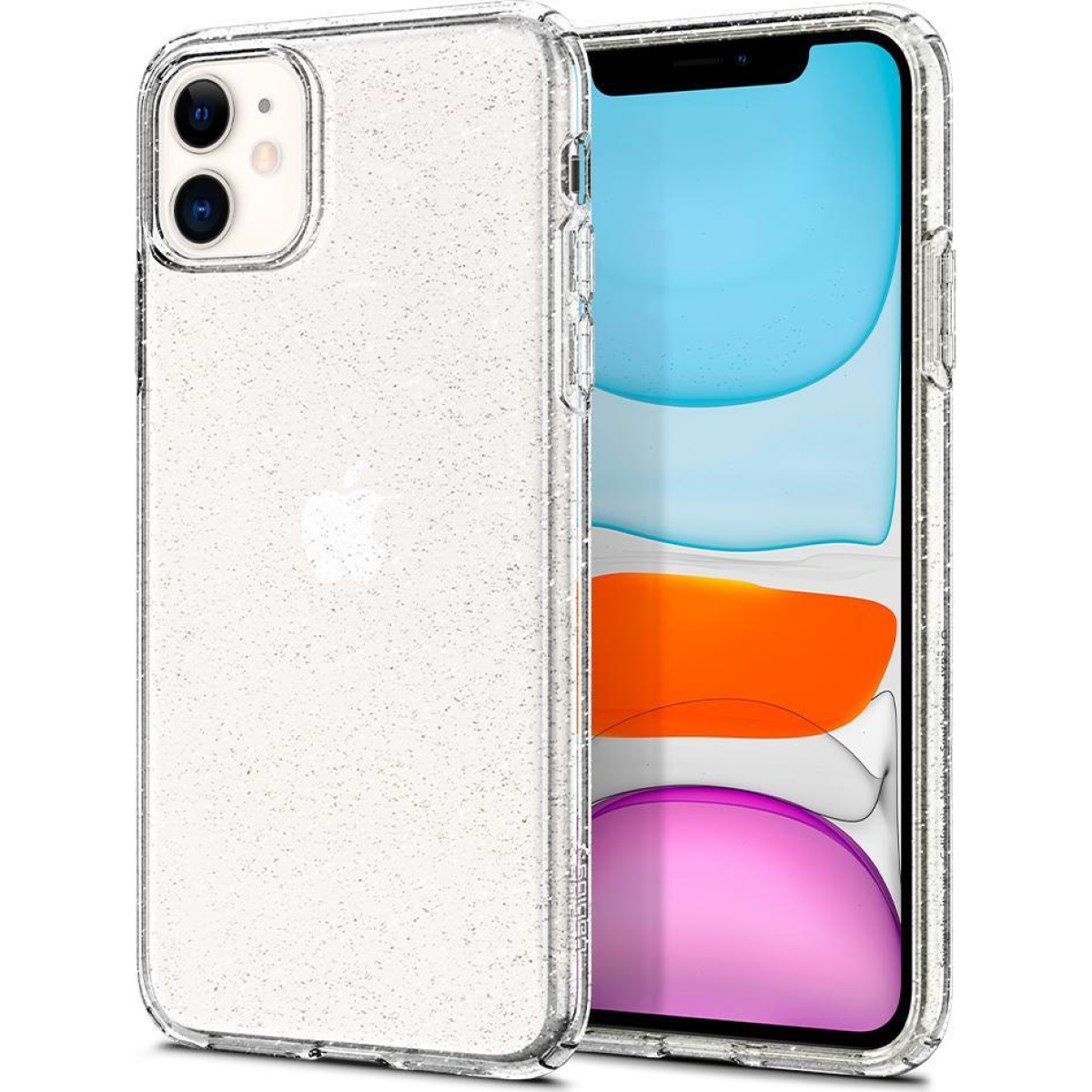 Θήκη Σιλικόνης Spigen Liquid Crystal Glitter Back Cover για iPhone 11 Διάφανο 2