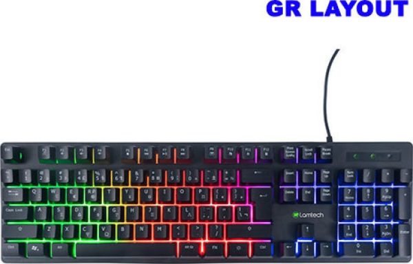 Lamtech Gaming Πληκτρολόγιο με RGB φωτισμό (Ελληνικό)