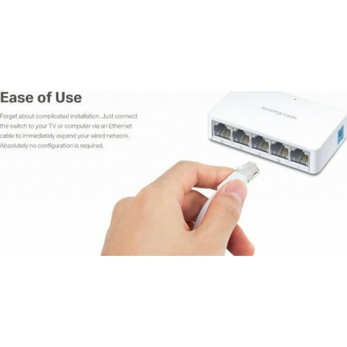 Mercusys MS105 V2 Unmanaged L2 Switch με 5 Θύρες Ethernet 3