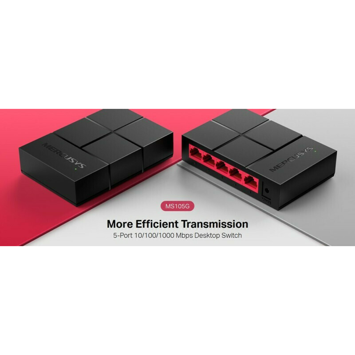 Mercusys MS105G Unmanaged L2 Switch με 5 Θύρες Gigabit 1Gbps Ethernet 4