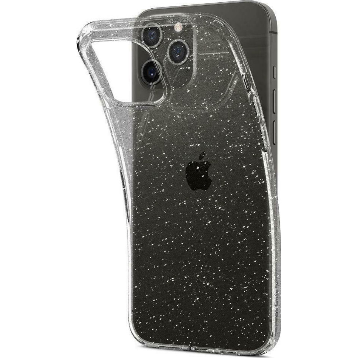 Spigen Liquid Crystal Glitter Back Cover Σιλικόνης Διάφανη iPhone 12 12 Pro 3