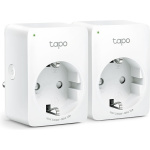TP-LINK Tapo P100 Μονή Εξωτερική Πρίζα Ρεύματος Wi-Fi με Διακόπτη Λευκή 2τμχ