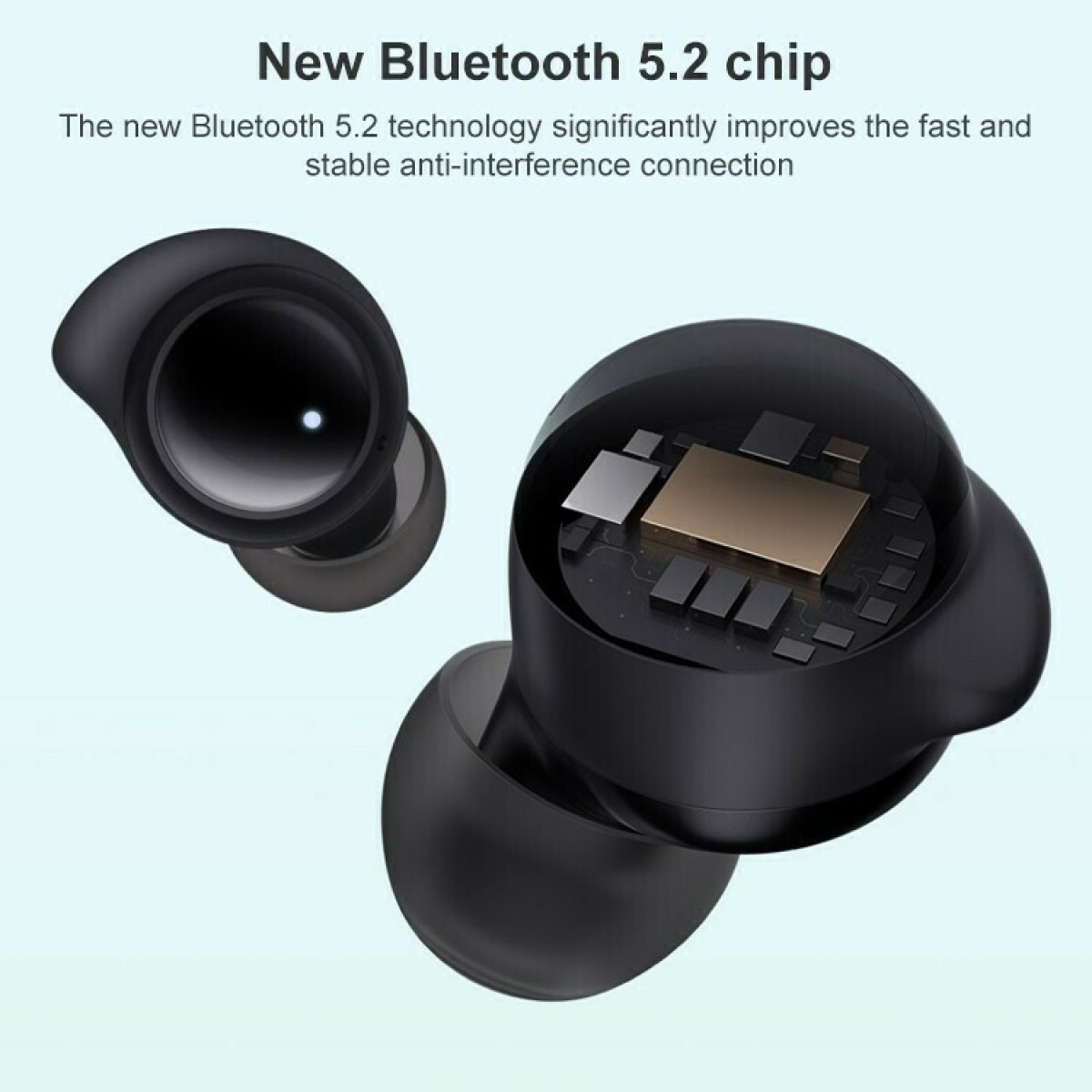 Xiaomi Redmi Buds 3 Lite Bluetooth Handsfree Ακουστικά με Αντοχή στον Ιδρώτα και Θήκη Φόρτισης Μαύρα 5