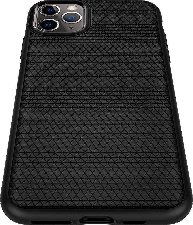 Θήκη Σιλικόνης Spigen Liquid Air Back Cover για iPhone 11 Pro Max Μαύρο - Image 2