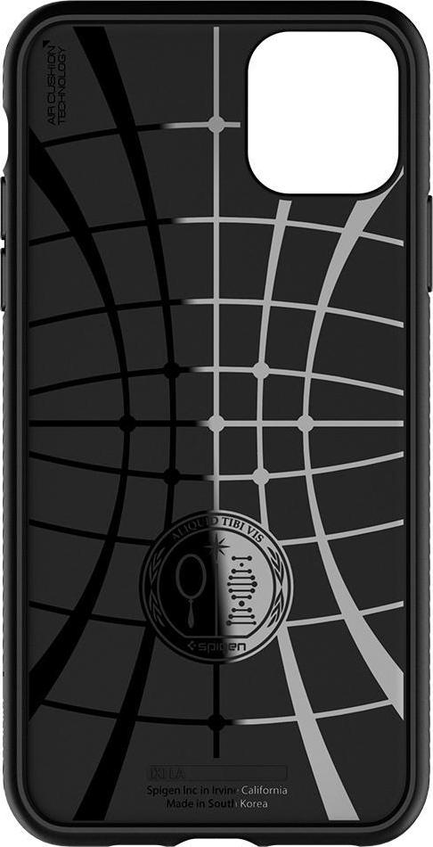 Θήκη Σιλικόνης Spigen Liquid Air Back Cover για iPhone 11 Pro Max Μαύρο - Image 4