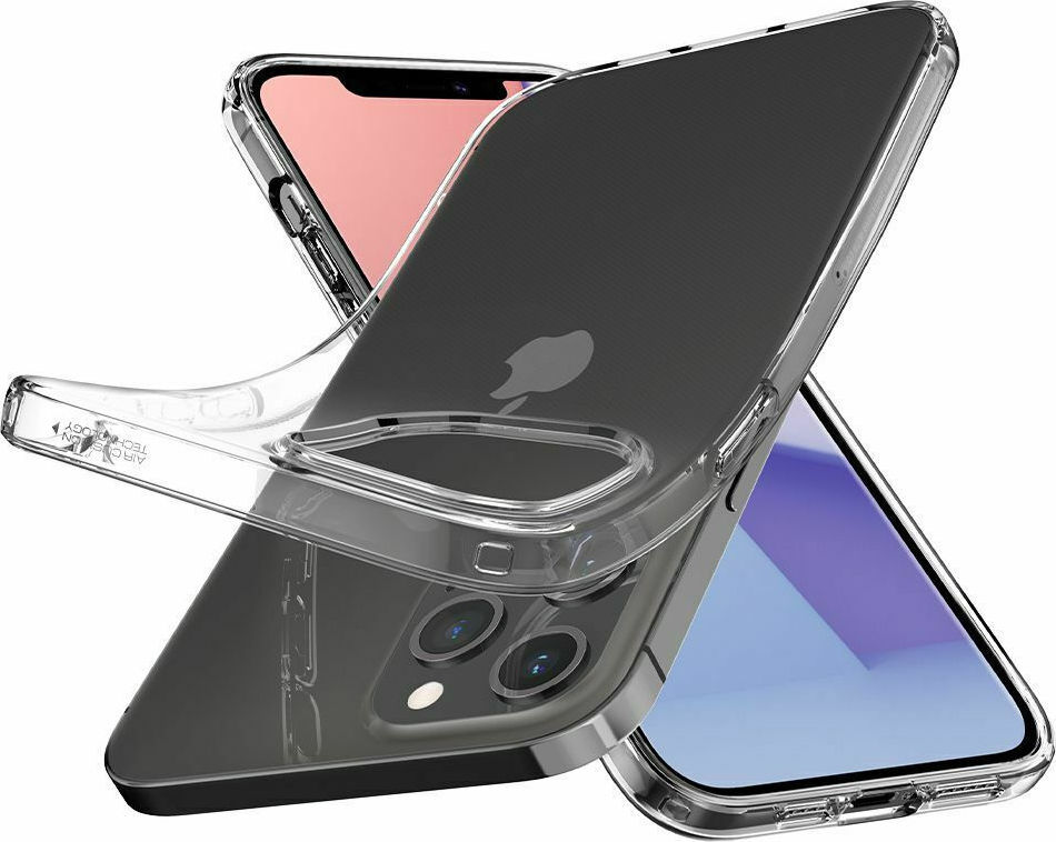 Θήκη Σιλικόνης Spigen Liquid Crystal Back Cover Crystal Clear για iPhone 12/12 Pro Διάφανο - Image 3