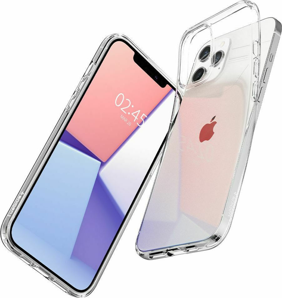 Θήκη Σιλικόνης Spigen Liquid Crystal Back Cover Crystal Clear για iPhone 12/12 Pro Διάφανο - Image 4