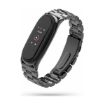 Tech-Protect Stainless Λουράκι Μεταλλικό Μαύρο (Mi Smart Band 5/Mi Smart Band 6)