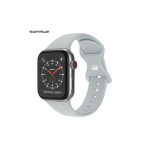 Sonique Butterfly Λουράκι Σιλικόνης Ανοιχτό Γκρι (Apple Watch 42/44/45mm)