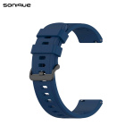 Λουράκι Σιλικόνης Soft Band Sonique 22mm για Amazfit GTR 3/ GTR 47mm/GTR 3 pro/GTR 2e/GTR 2/3 Stratos/2 Stratos Μπλε Σκούρο