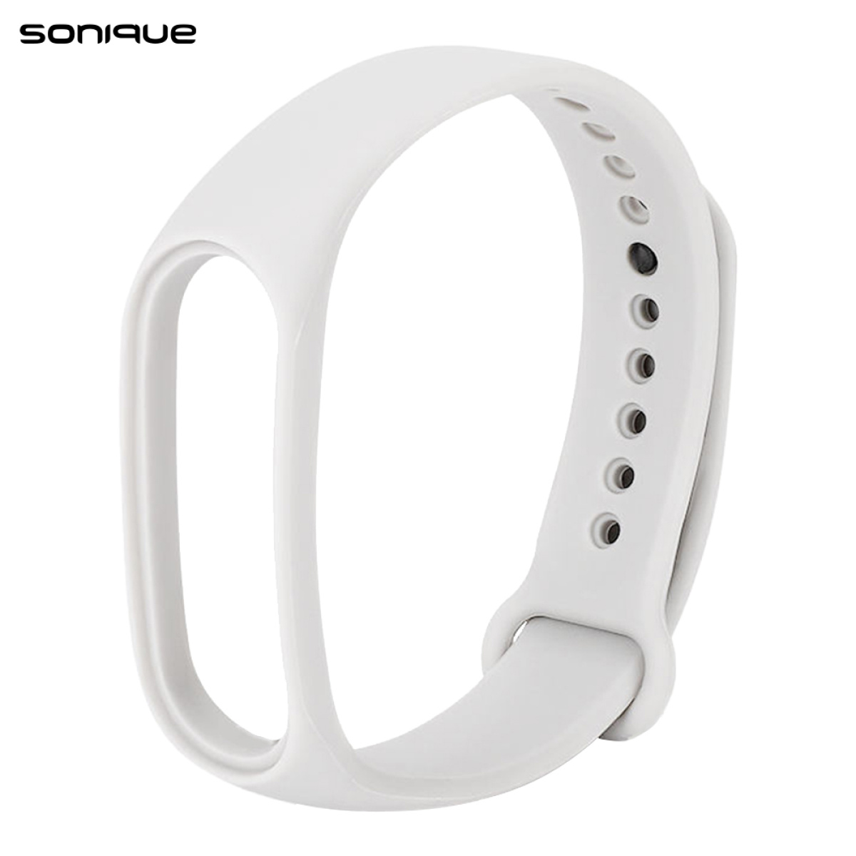 Λουράκι Σιλικόνης Sonique Color για Xiaomi Mi Band 5 6 Λευκό 1