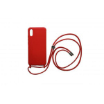 Θήκη Σιλικόνης με Λουράκι για Redmi 9A/9T/9i Κόκκινο
