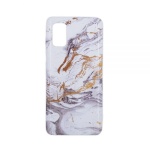 Θήκη Σιλικόνης Marble Silicon για Samsung Galaxy A41 Ασπρο