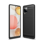 Θήκη Σιλικόνης Carbon TPU Fiber Brushed για Samsung Galaxy A42 5G Μαύρο