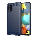 Θήκη Σιλικόνης Carbon Case Flexible Cover TPU για Samsung Galaxy A71 5G Μπλε