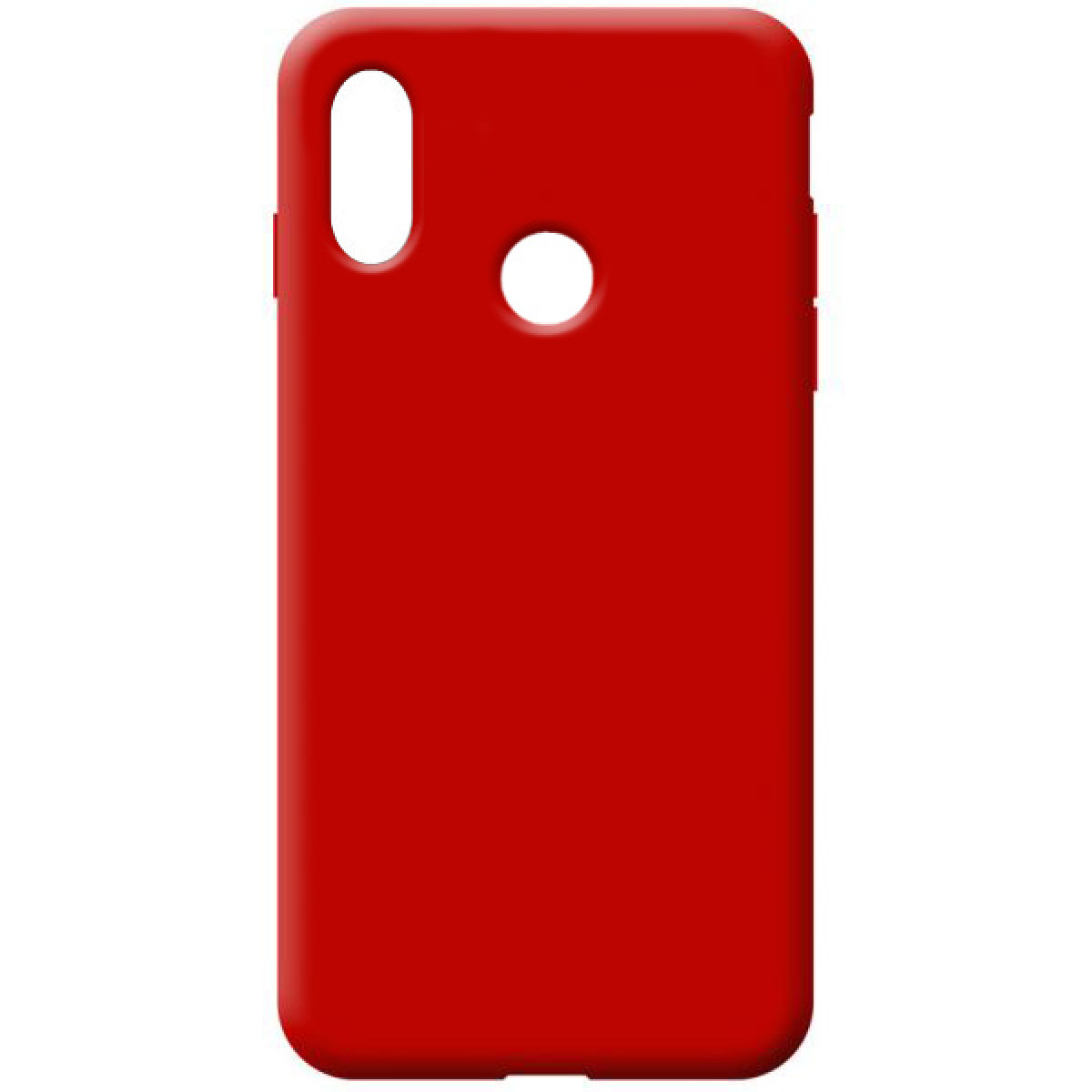 Soft Touch Silicone Huawei Y7 κοκκινο