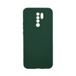 Θήκη Σιλικόνης Soft Touch Silicone για Xiaomi Redmi 9 Πράσινο Σκούρο