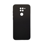 Θήκη Σιλικόνης Soft Touch Silicone για Xiaomi Redmi Note 9 Μαύρο