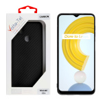 Θήκη Σιλικόνης Volte-Tel Carbon Camera Guard Back Cover για Realme C21 Μαύρο