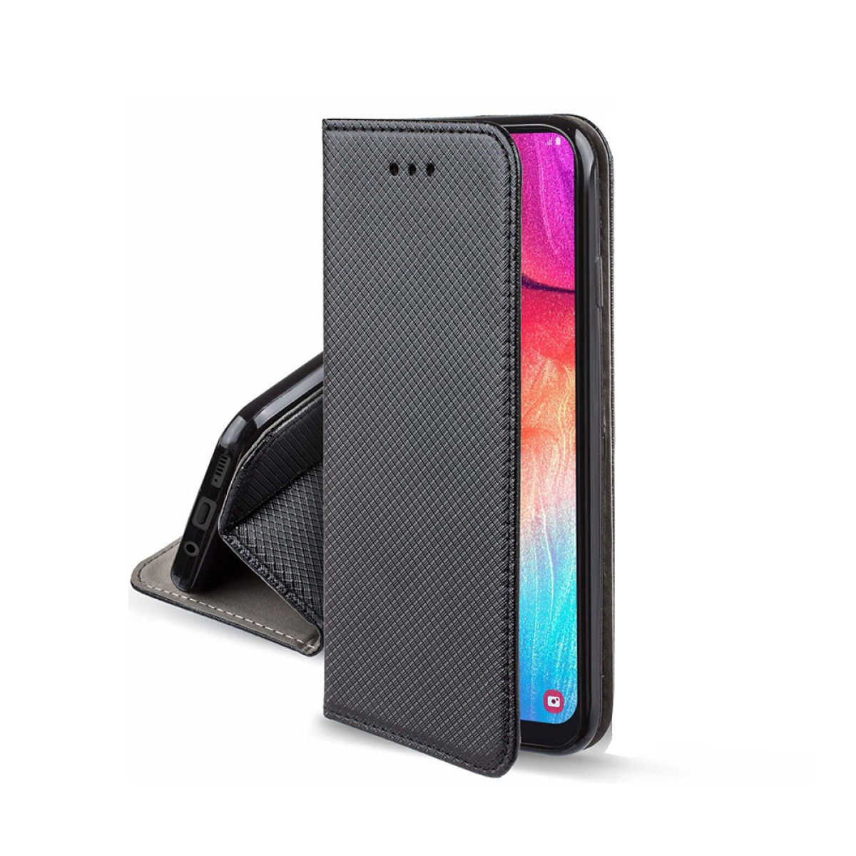 samsung a20s θηκη βιβλιο μαυρο