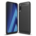 Θήκη Σιλικόνης Carbon TPU για Samsung Galaxy A30/A20 Μαύρο