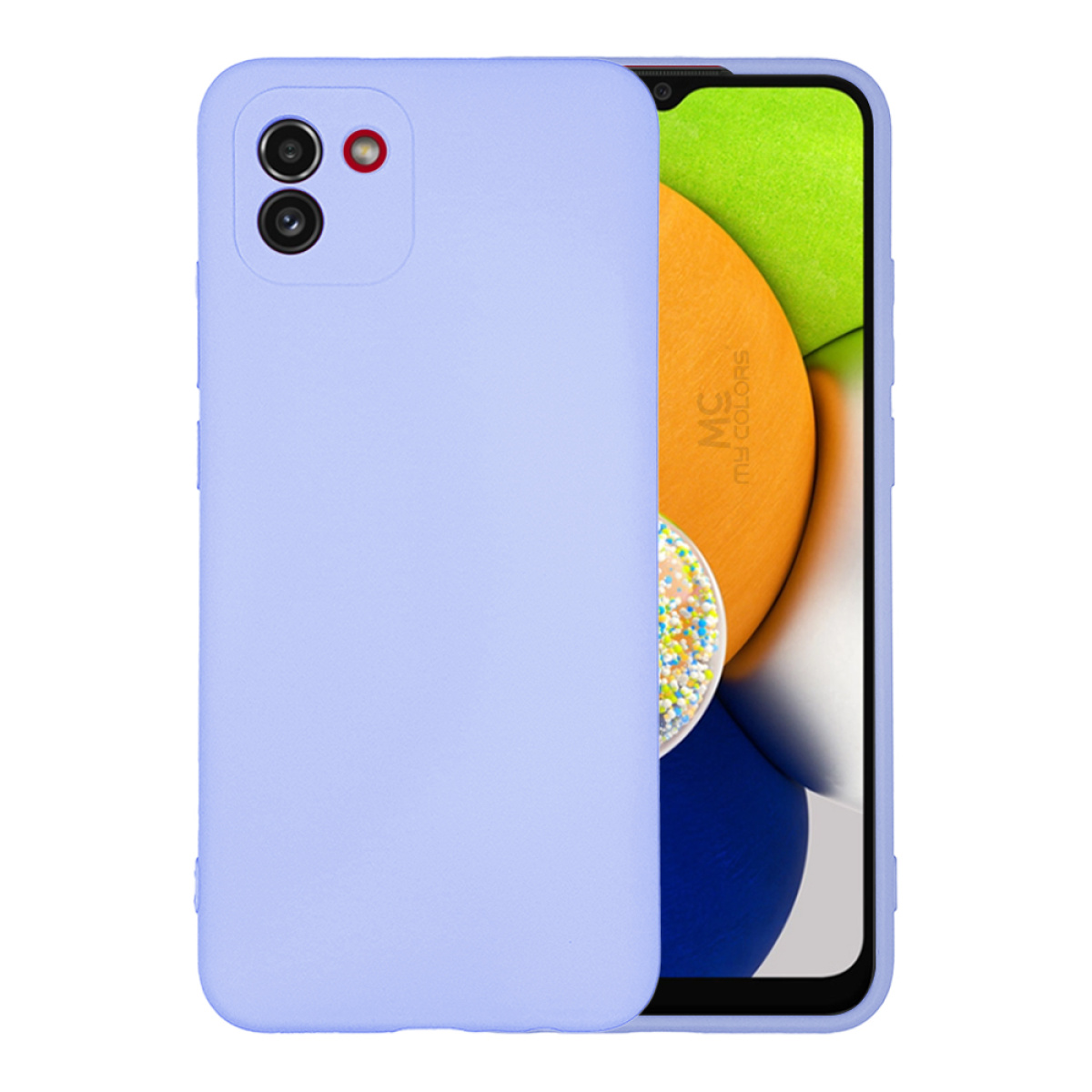 Θήκη Σιλικόνης My Colors Samsung Galaxy A03 4G λιλα