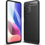 Θήκη Σιλικόνης carbon tpu fiber brushed για Xiaomi Poco F3 / Mi 11i Mαύρο