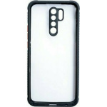 Θήκη Σιλικόνης/Πλαστική για Xiaomi Redmi 9 Μαύρο / Διάφανη
