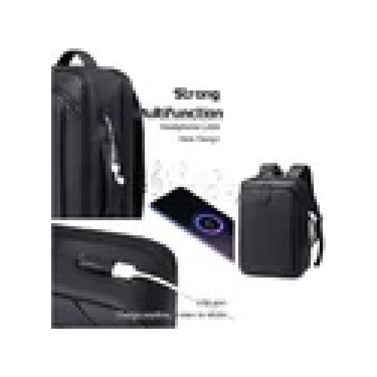 Τσάντα πλάτης GOLDEN WOLF GB00450 με θήκη laptop 15.6 22L μαύρη 3