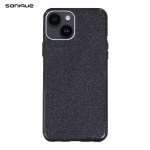 Θήκη Σιλικόνης Sonique Shiny για iPhone 13 Μαύρο