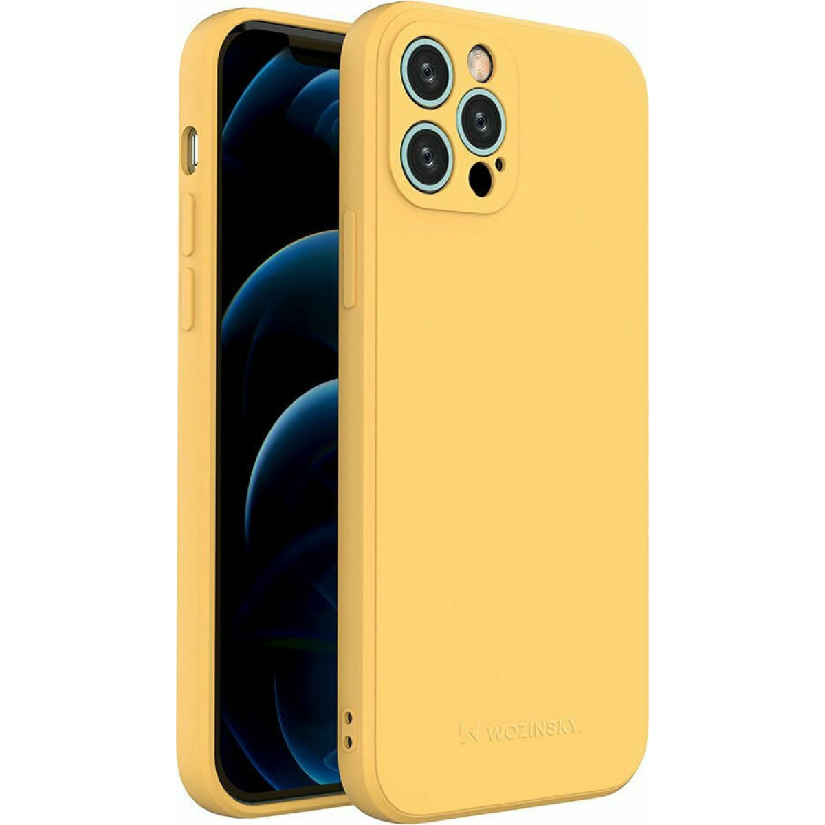 Wozinsky Color Back Cover Σιλικόνης iphone 12 pro κιτρινο