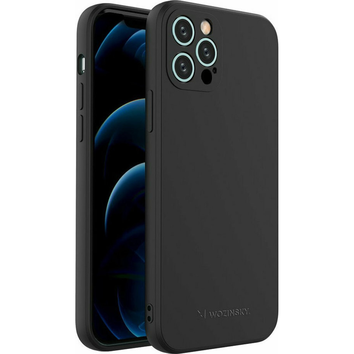 Wozinsky Color Back Cover Σιλικόνης iphone 12 pro μαυρο