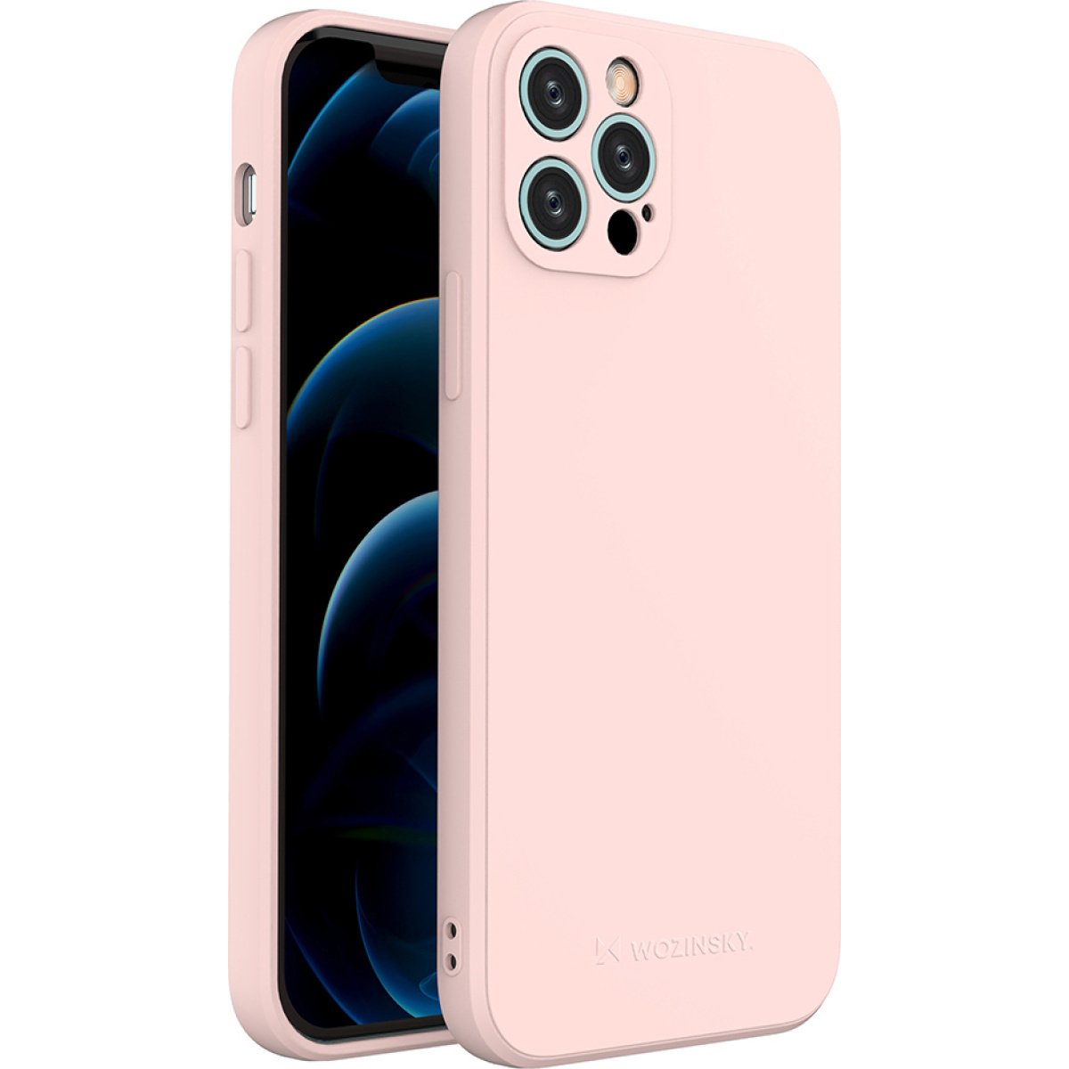 Wozinsky Color Back Cover Σιλικόνης iphone 12 pro ροζ