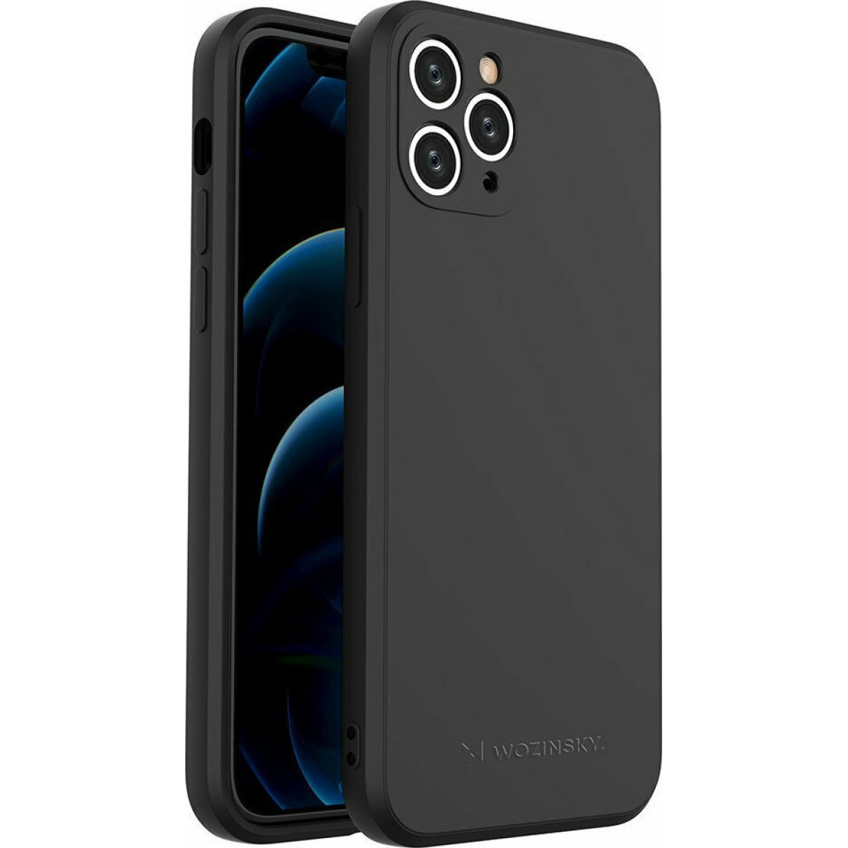 Wozinsky Color Back Cover Σιλικόνης Μαύρο iPhone 11 Pro μ