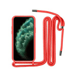 Θήκη Σιλικόνης Με Λουράκι για iPhone 12/12 Pro Κόκκινο