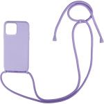 Θήκη Σιλικόνης Με Λουράκι για iPhone 13 Pro Max Λιλά