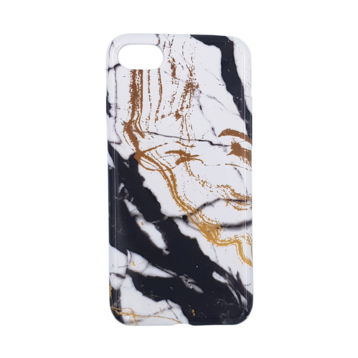 Θήκη Marble Silicon Apple iphone 7 iphone 8 iPhone SE 2020 iPhone SE 2022 Black White