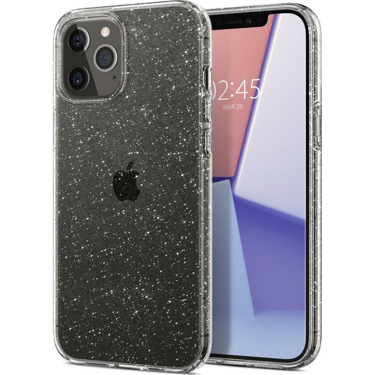 Θήκη Spigen Liquid Crystal Glitter Back Cover για iPhone 12 Pro Max Διάφανο 3 1