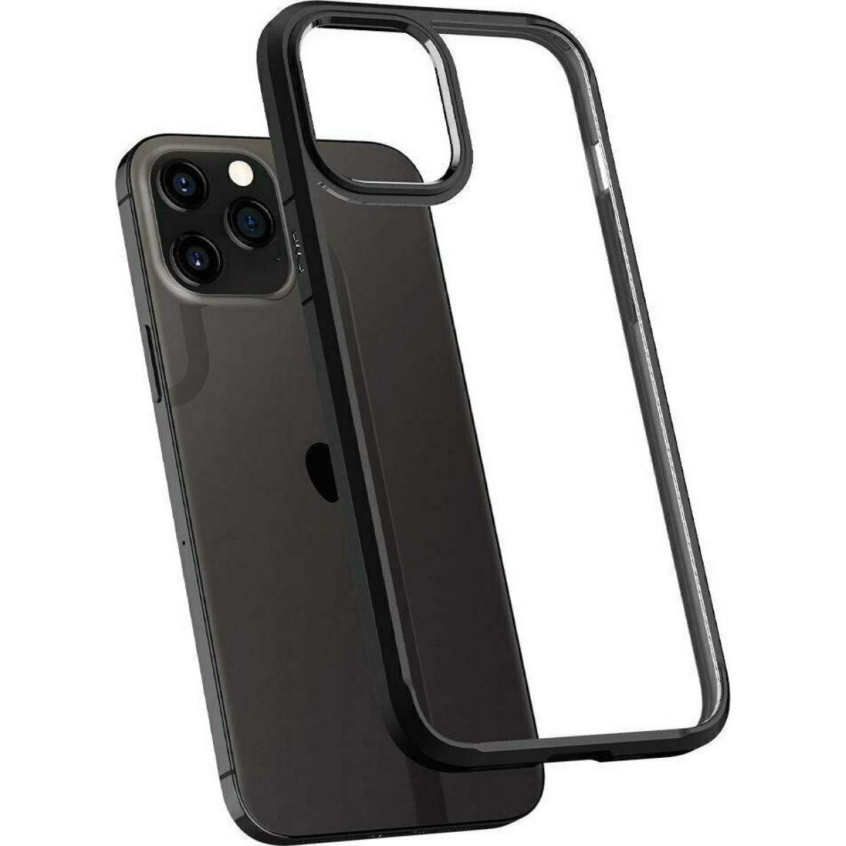 Θήκη Spigen Ultra Hybrid Back Cover Πλαστικό για iPhone 12 Pro Max Μαύρο Ματ