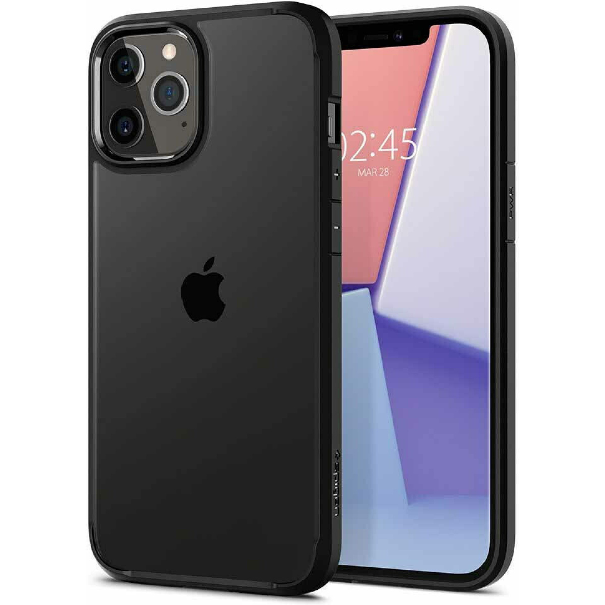 Θήκη Spigen Ultra Hybrid Back Cover Πλαστικό για iPhone 12 Pro Max Μαύρο Ματ 4 1