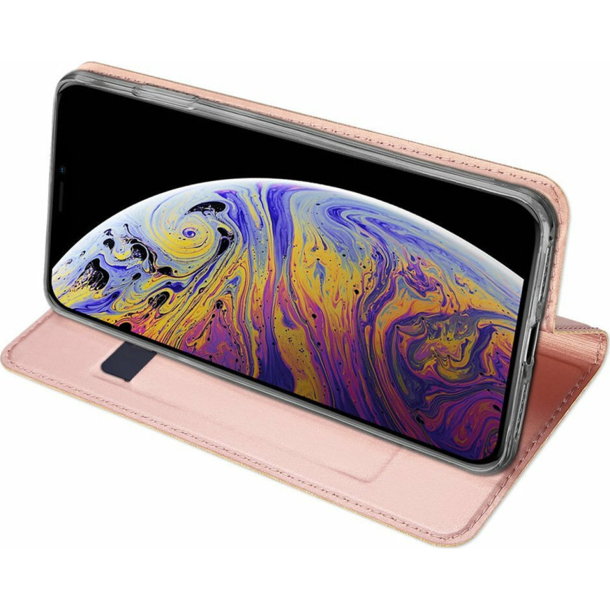 Θήκη Βιβλίο Dux Ducis Skin Pro Book για iPhone 11 Ροζ Χρυσό 5