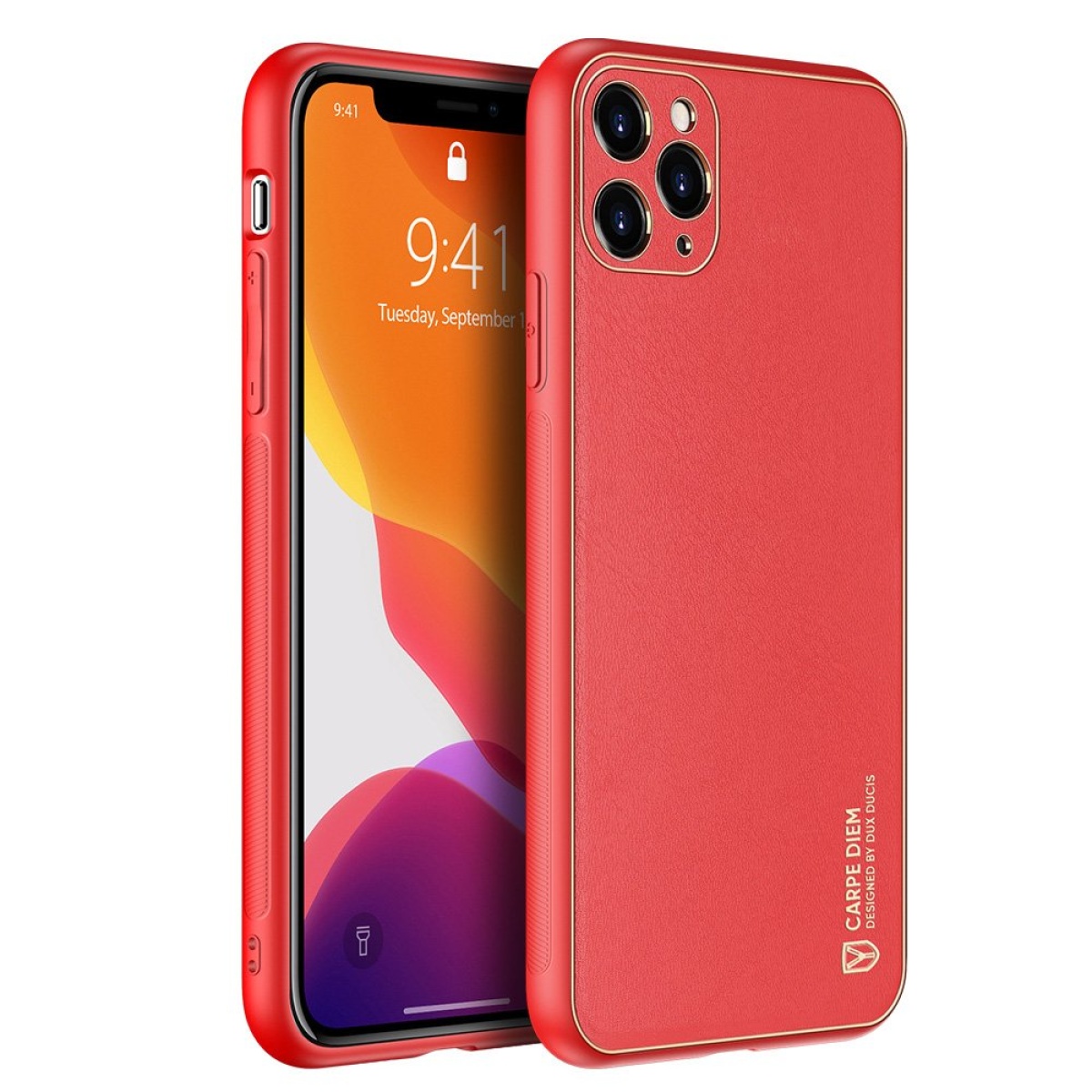 Θήκη Δερματίνης Πλαστικό Dux Ducis Yolo elegant case για iPhone 11 Pro Κόκκινο