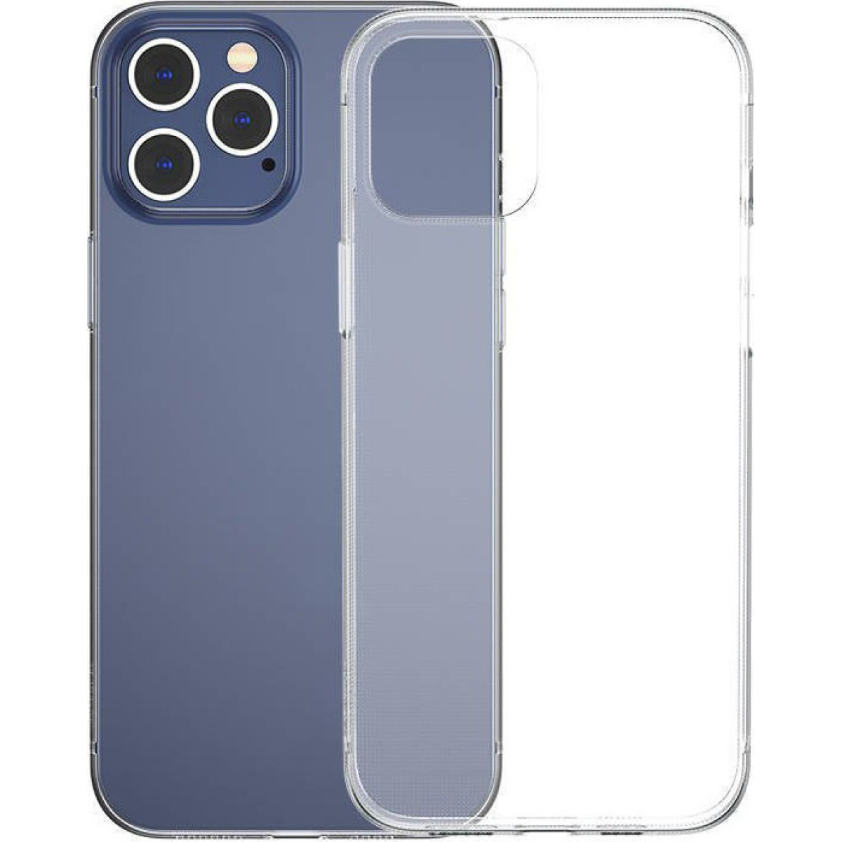 Θήκη Σιλικόνης Baseus Simple Series Back Cover για iPhone 12 Pro Max Διάφανο 1 1