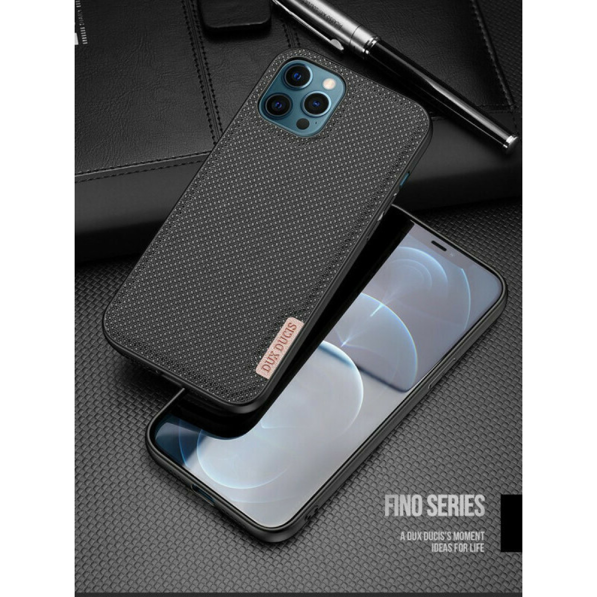 Θήκη Σιλικόνης Dux Ducis Fino Series Back Cover για iPhone 12 Pro Max Μαύρο 11