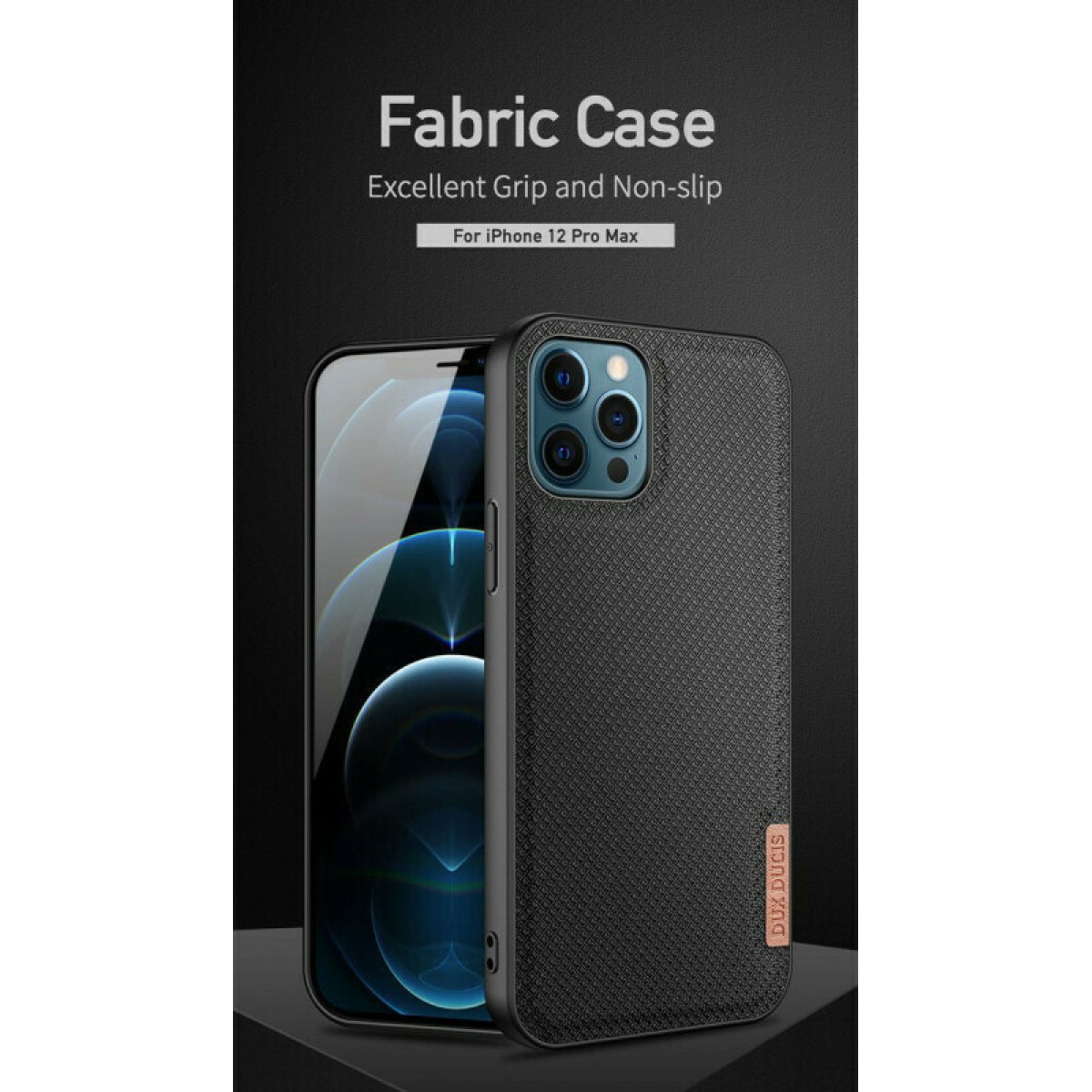 Θήκη Σιλικόνης Dux Ducis Fino Series Back Cover για iPhone 12 Pro Max Μαύρο 2