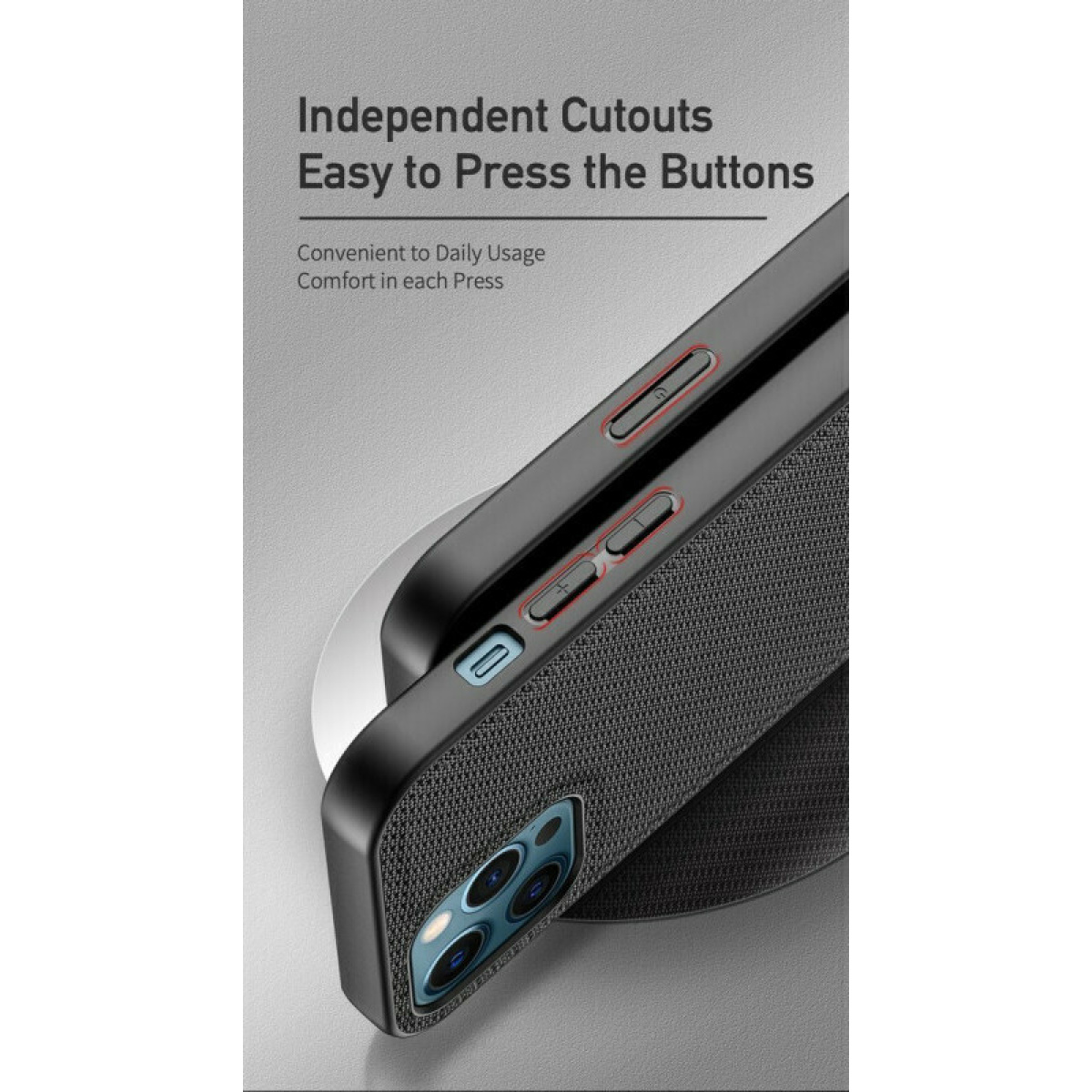 Θήκη Σιλικόνης Dux Ducis Fino Series Back Cover για iPhone 12 Pro Max Μαύρο 6