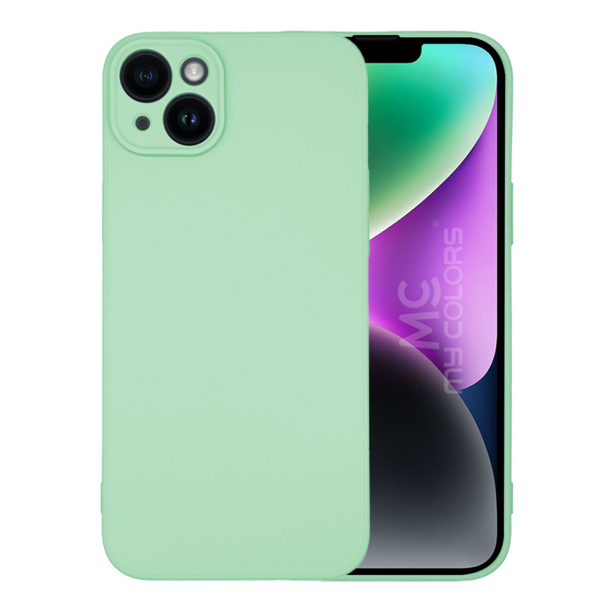 Θήκη Σιλικόνης My Colors για Apple iPhone 14 Plus Μαύρο βεραμαν