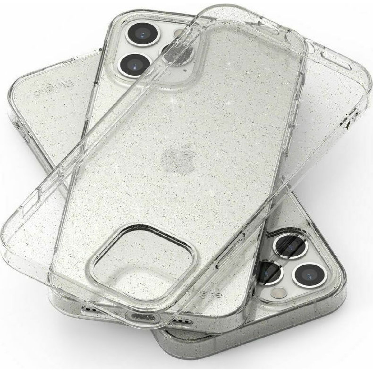 Θήκη Σιλικόνης Ringke Air Back Cover Σιλικόνης Glitter Clear για iPhone 12 12 Pro Διάφανο 6