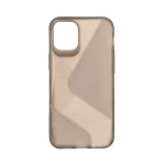 Θήκη Σιλικόνης S-Case Flexible Cover για iPhone 12/12 Pro Σκούρο Διάφανο