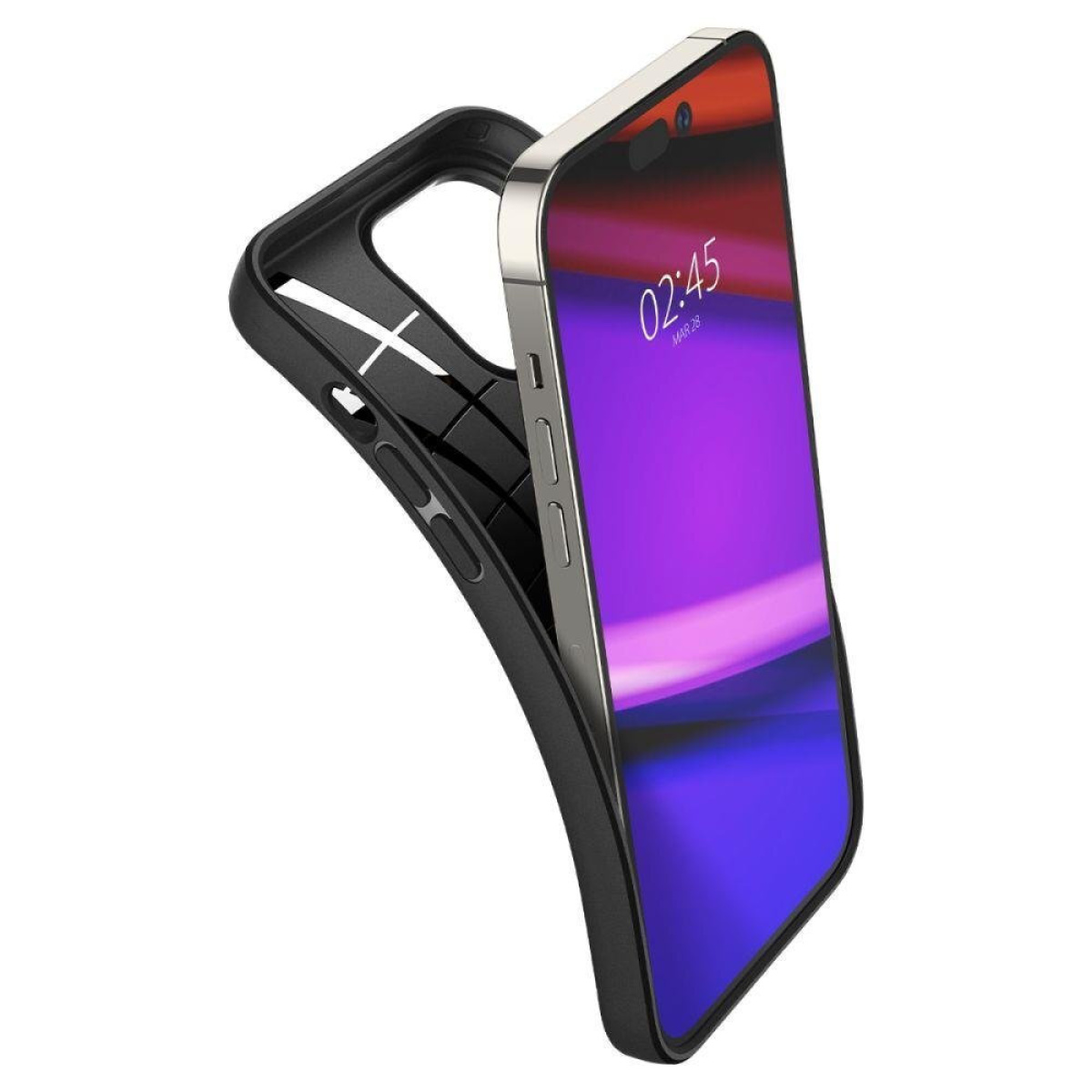 Θήκη Σιλικόνης Spigen Core Armor Back Cover για Apple iPhone 14 Pro Μαύρο 9